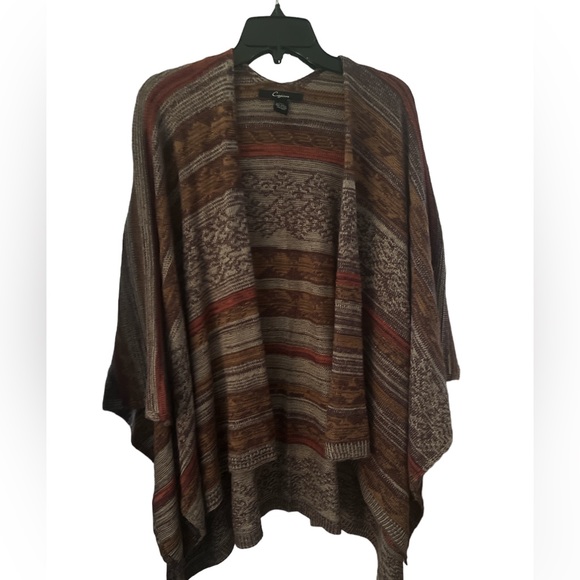 Cejon Knit Poncho One Size Fits Most - Picture 2 of 7